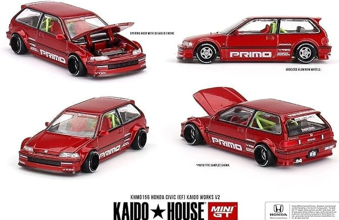 156 Honda Civic (EF) Kaido Works V2 - Kaido House x Mini GT