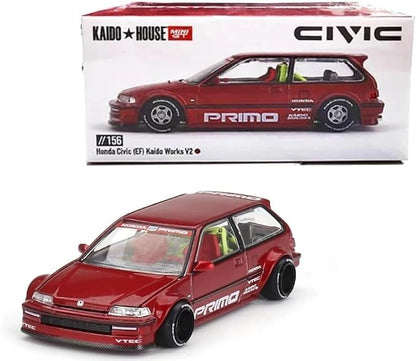 156 Honda Civic (EF) Kaido Works V2 - Kaido House x Mini GT