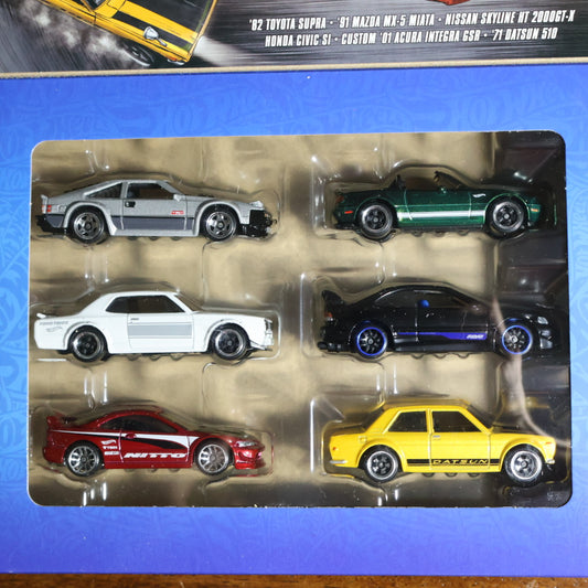 Hot Wheels Silver Series - Set JDM 6 Carros