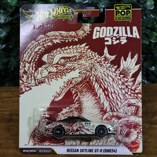 Hot Wheels Premium Pop Culture Godzilla - Nissan Skyline GT-R (BNR34)