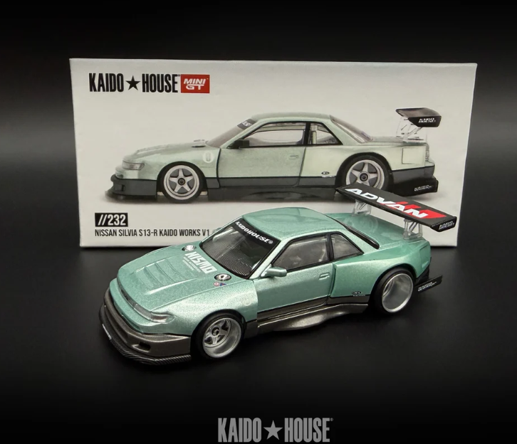 232 Nissan Silvia S13-R Kaido Works V1 - Kaido House x Mini GT