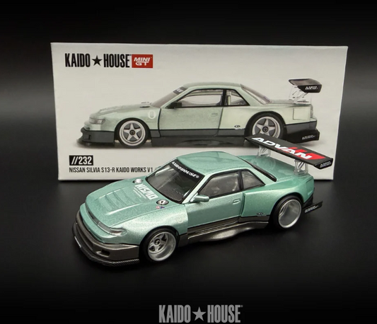 232 Nissan Silvia S13-R Kaido Works V1 - Kaido House x Mini GT
