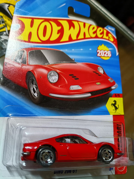 Hot Wheels Dino 206 GT rojo