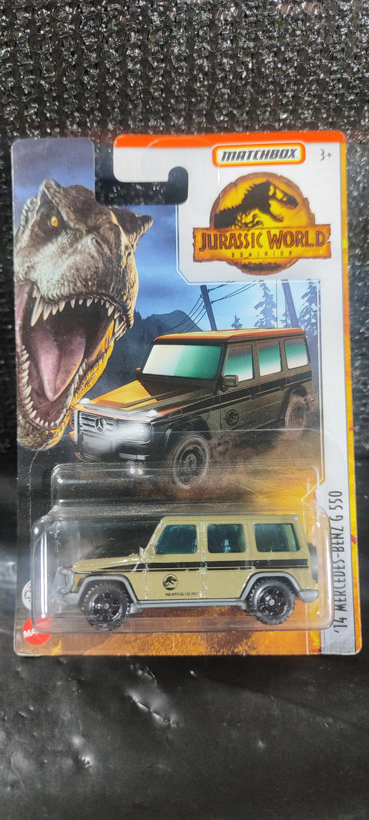 Mercedes_Benz_G550_Jurassic_Wolrd_4500_0 • B00 • Matchbox, Silver, Basico