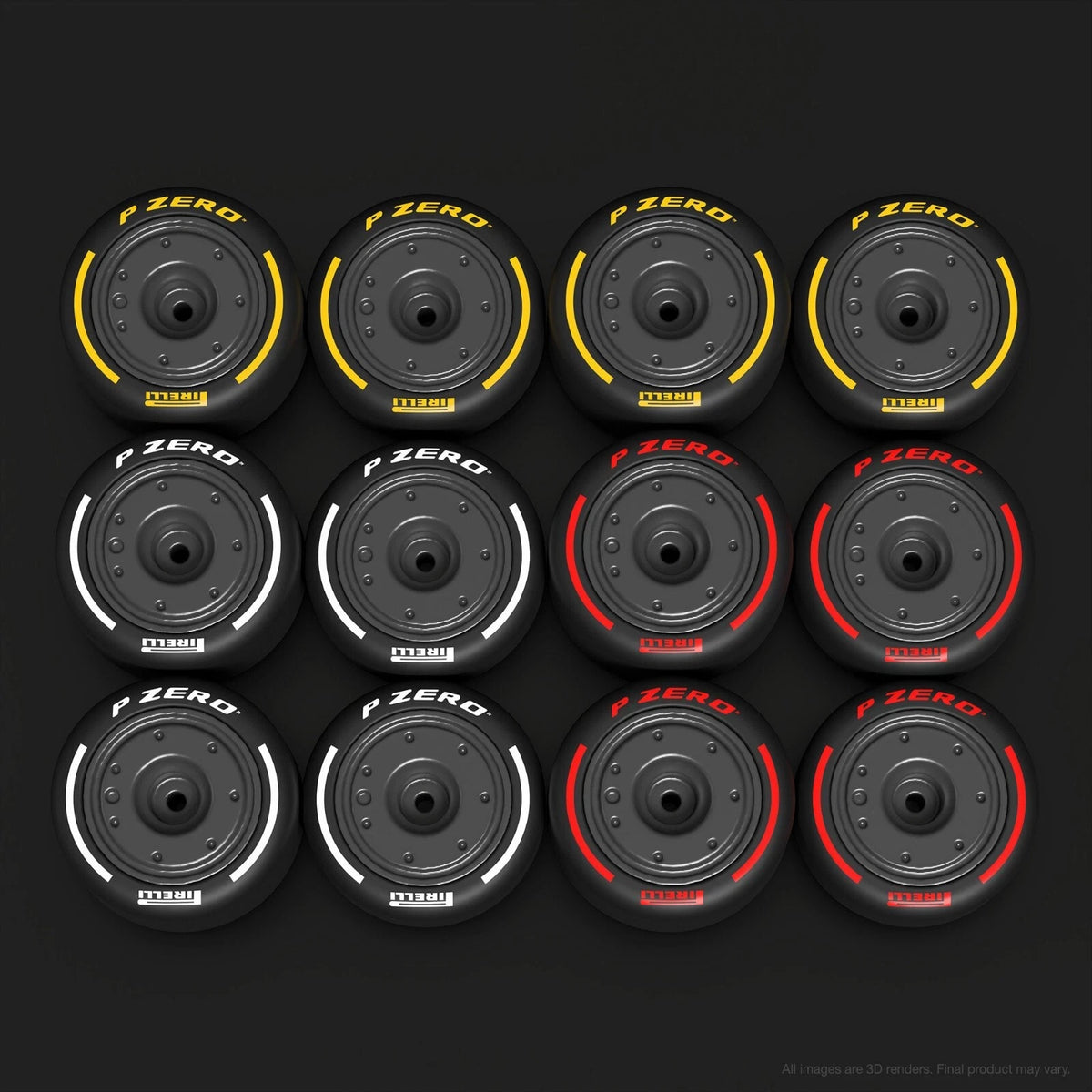 Hot Wheels Formula 1 F1 con rack de llantas
